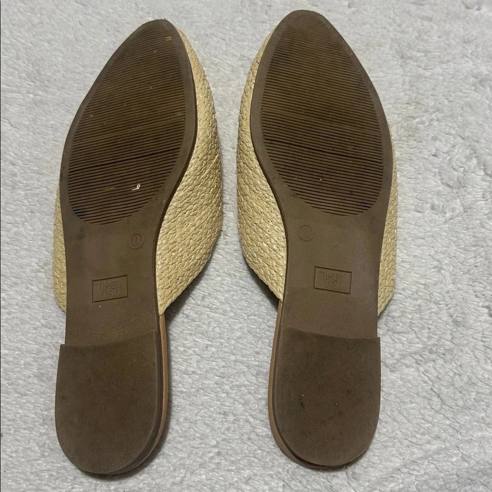 Time & Tru | size 11 | raffia mules - Picture 6 of 6